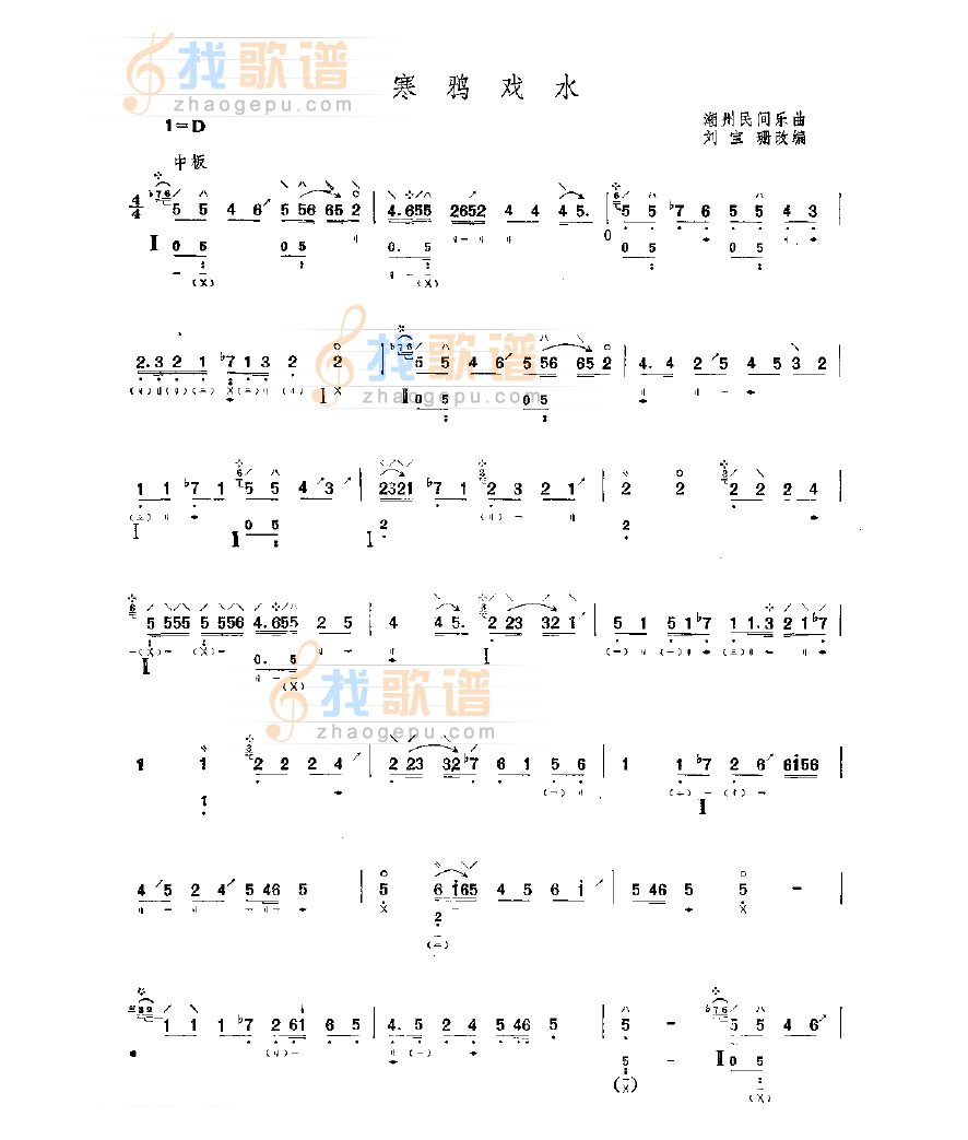 寒鸦戏水 民乐类 琵琶