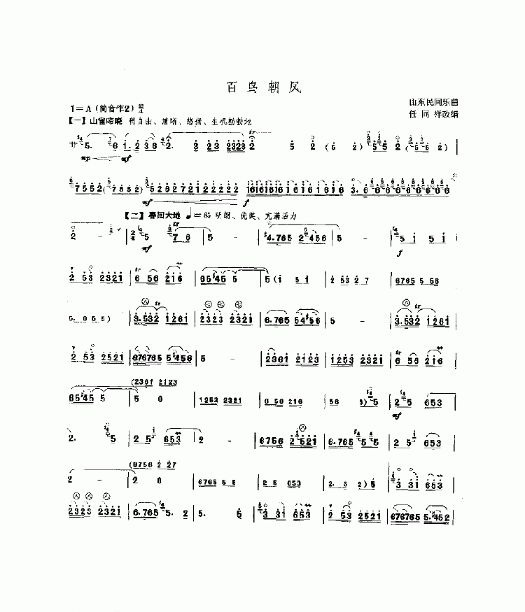 百鸟朝凤 民乐类 唢呐