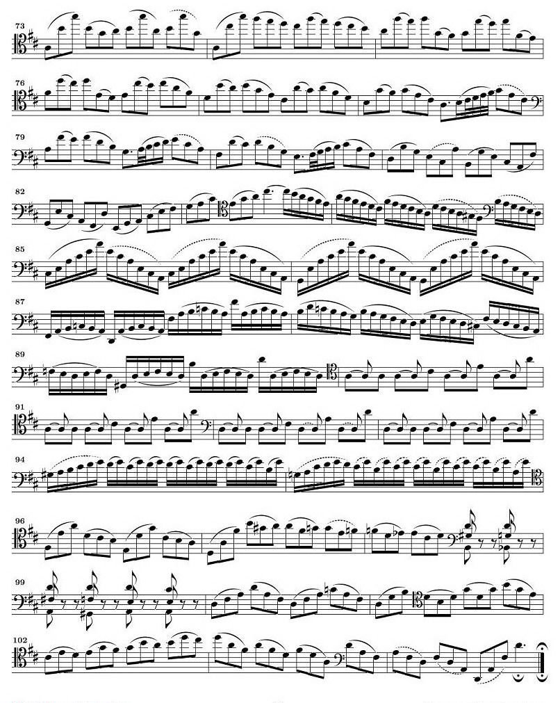 巴赫无伴奏大提琴练习曲之六P3
