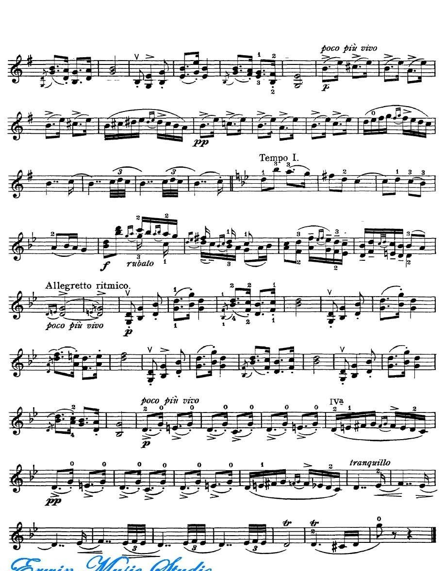 克莱斯勒-德沃夏克-G大调斯拉夫舞曲第1号Violin Fritz Kreisler 