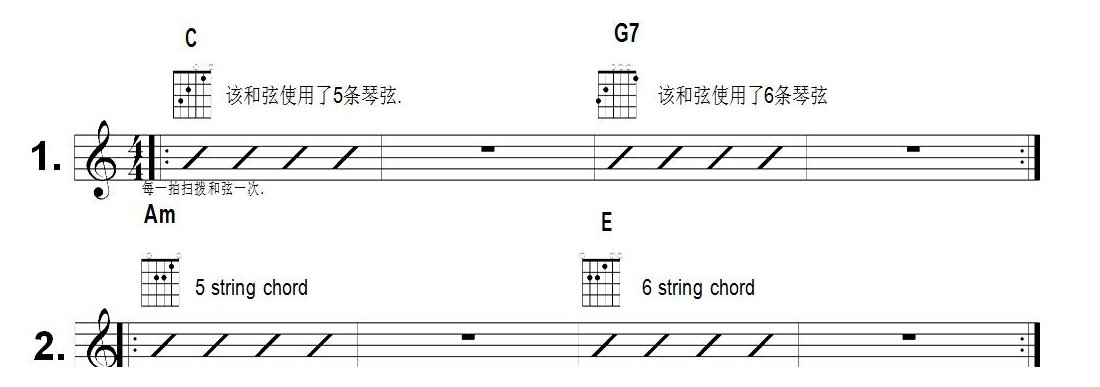 基本开放和弦练习1
