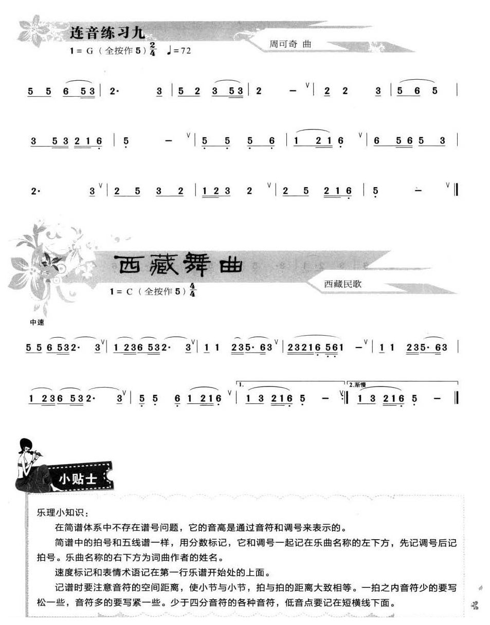 葫芦丝连音练习11