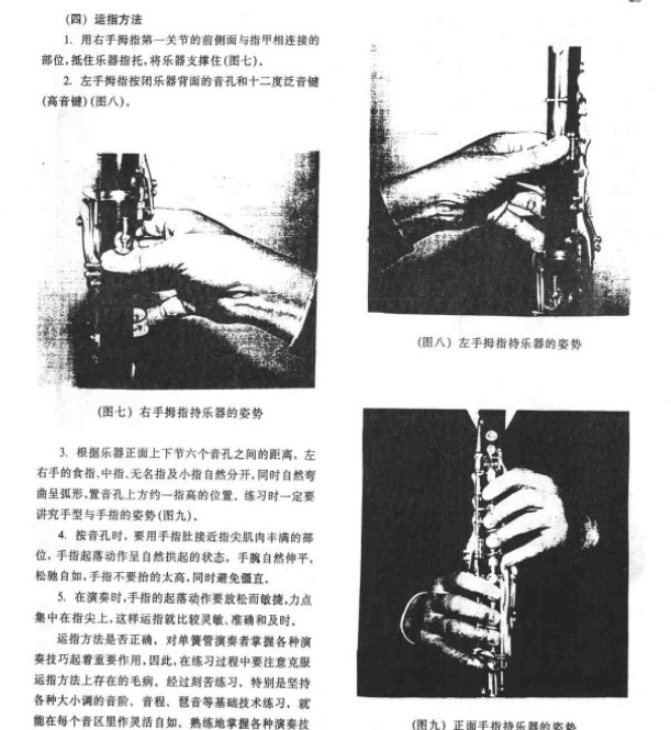 单簧管运指方法