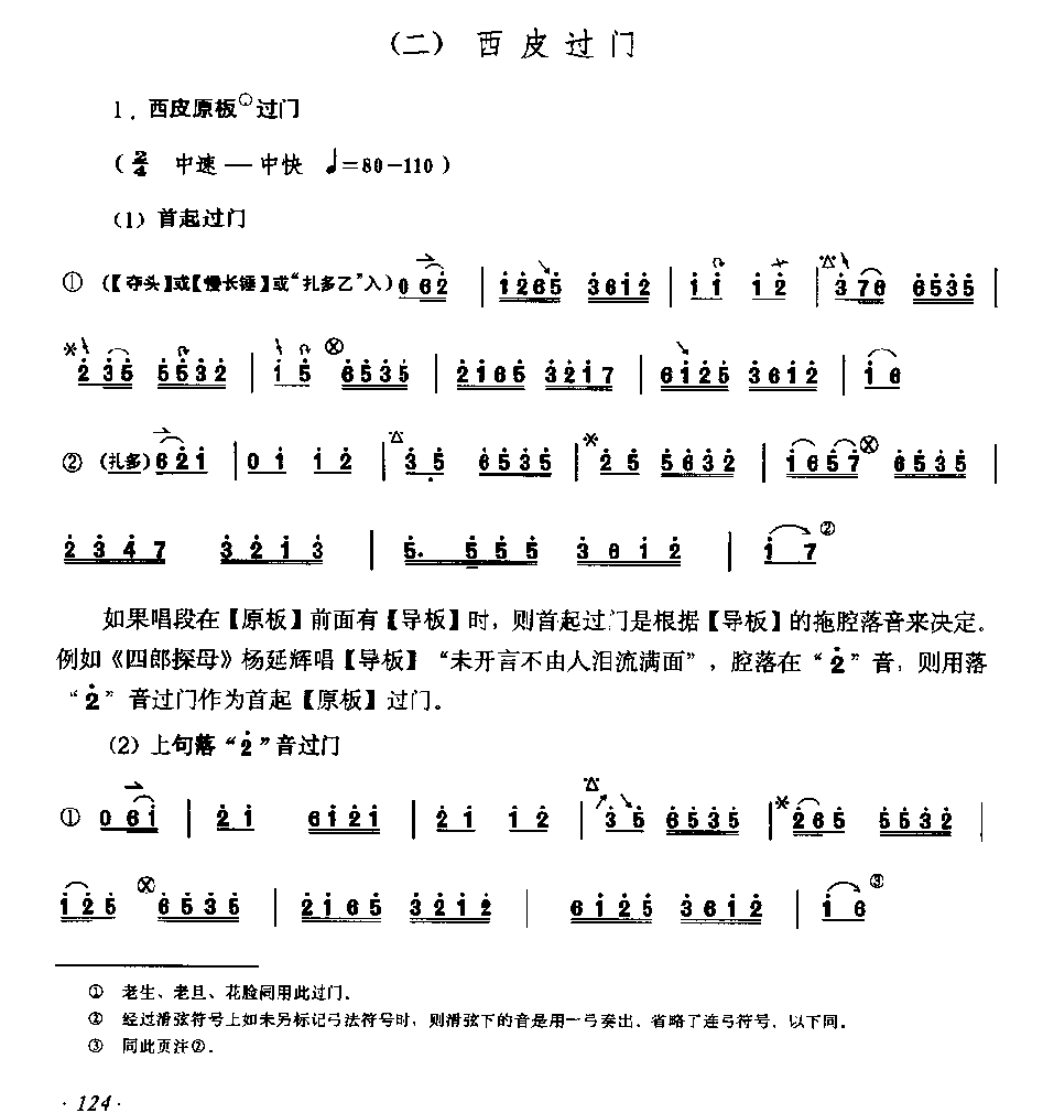 京胡弓指法技巧配合练习《西皮过门》