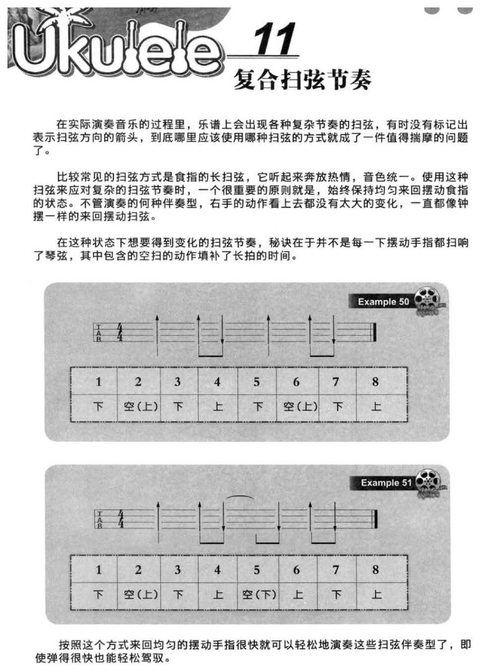 尤克里里复合扫弦节奏技巧