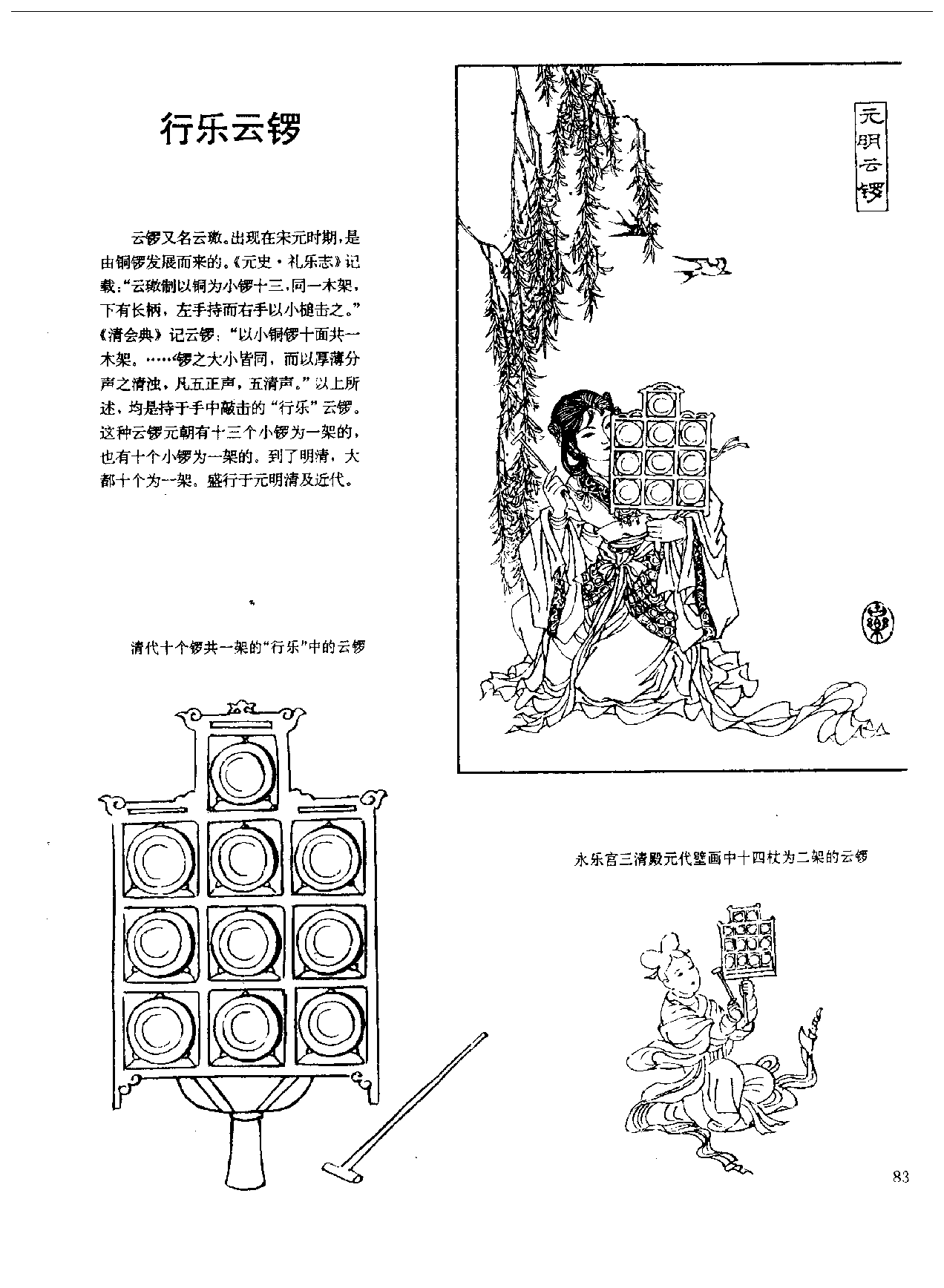 中国古代乐器《行乐云锣》