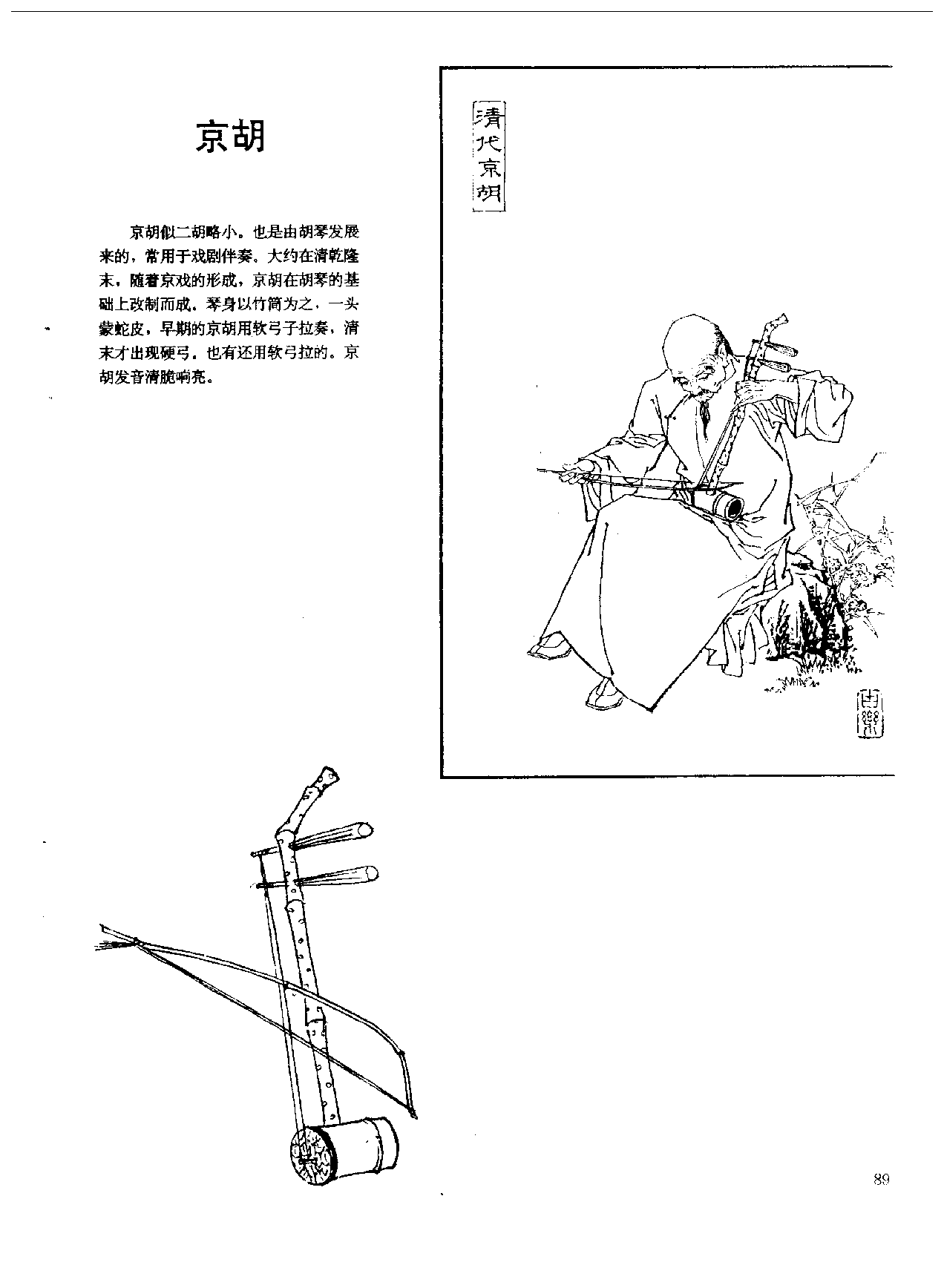 中国古代乐器《京胡》