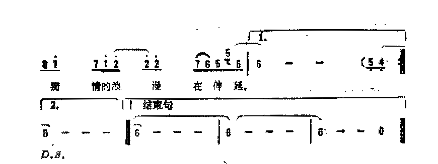 简谱《难解的谜》张全复 词/解承强 曲