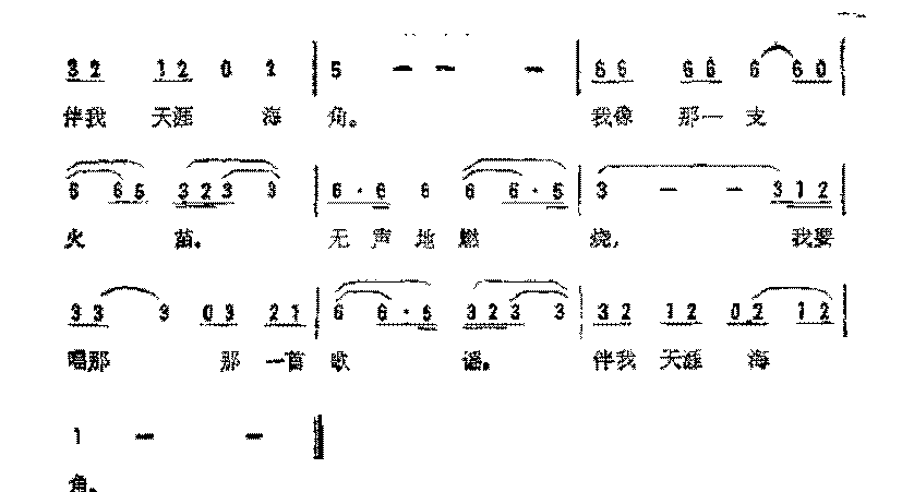 简谱《心的祈祷》（台湾)黄小藐 词/臧天翔 曲