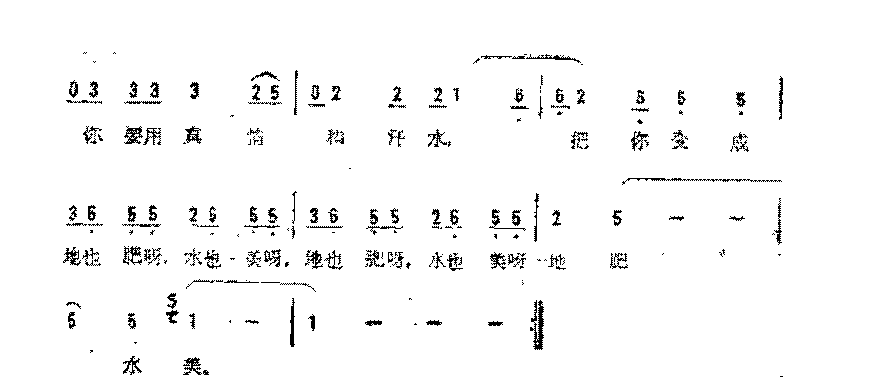 简谱《我热恋的故乡》广征 词/徐沛东 曲