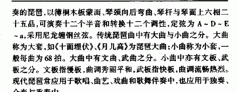 中国民族拨弦乐器《琵琶》简介