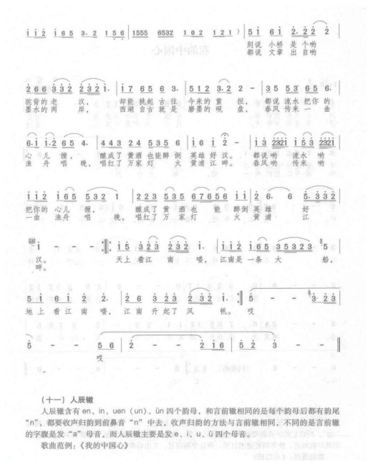 声乐语言的吐字行腔《字尾与归韵收声》