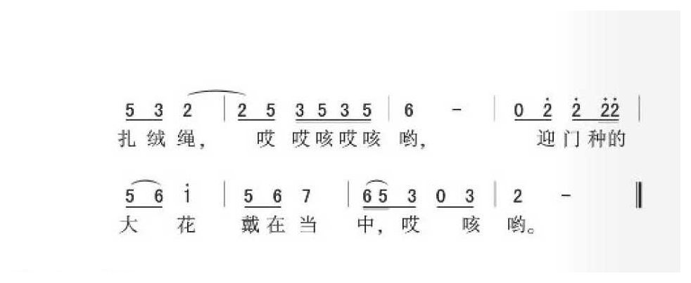 河北民歌《刘二姐逛灯》简谱