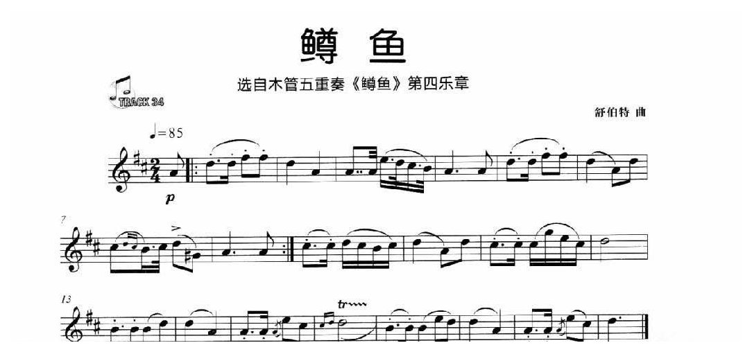 古典长笛名曲《鳟鱼》舒伯特