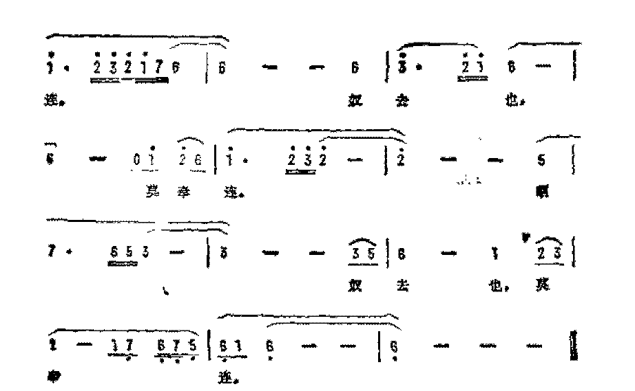 影视歌曲简谱《分骨肉》