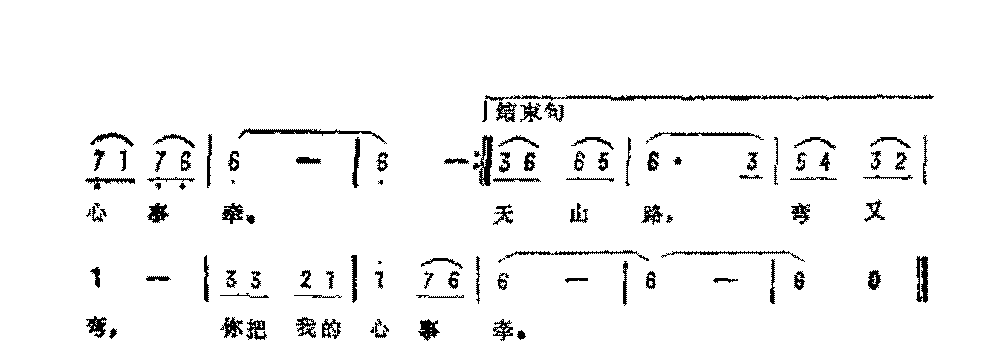 影视歌曲简谱《人说山西好风光》