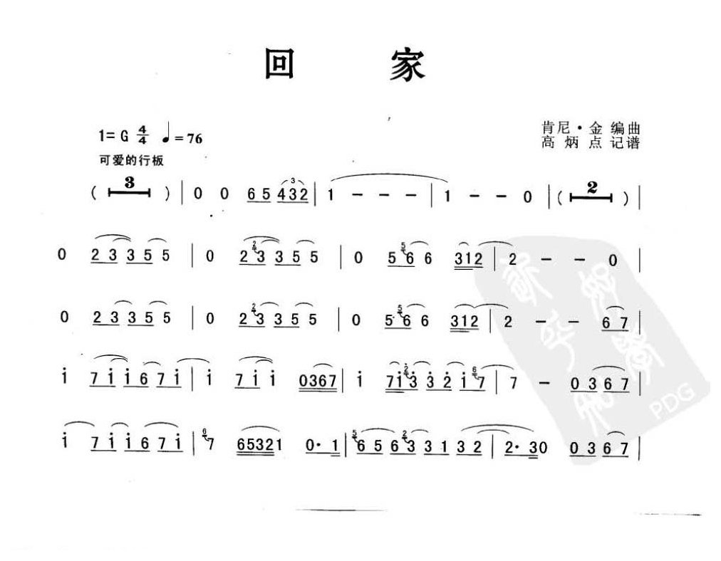 萨克斯金曲《回家》肯尼·金 编曲