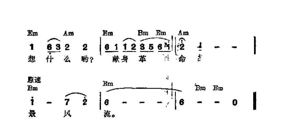 吉他伴奏谱《要问我们想什么》顾笑言 词/ 杨庶正 曲