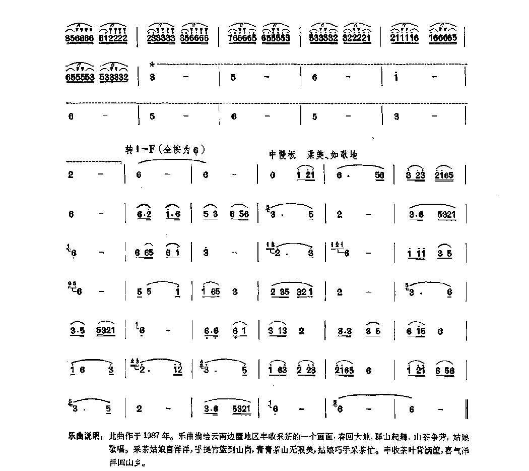 笛子独奏曲《山茶赋》马汝明/曲