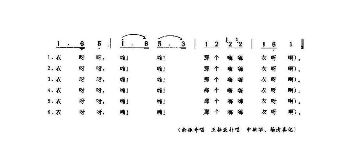 河南民间歌曲简谱 灯歌《猜花名》镇平县