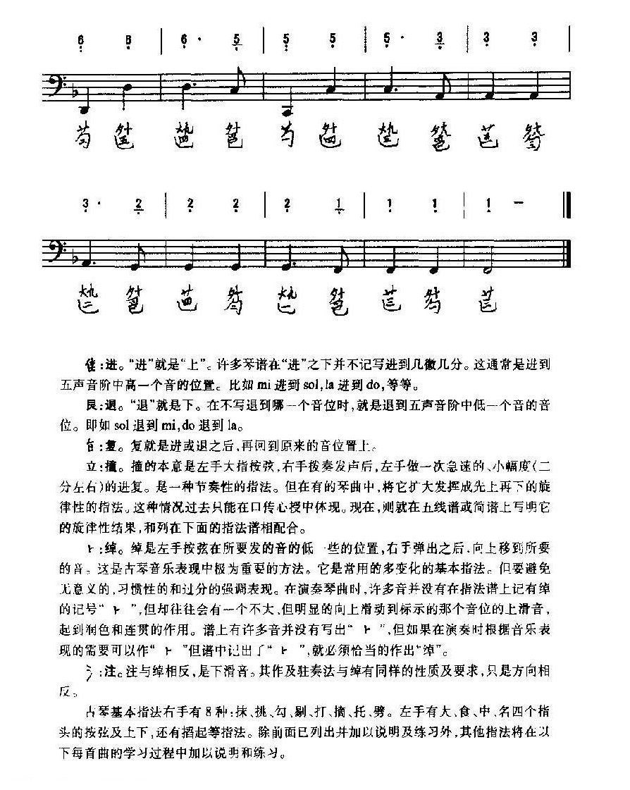 古琴左手基本指法 古琴左手指法技巧与练习曲