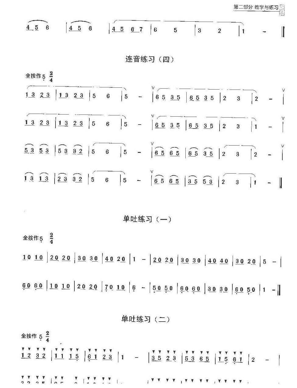 陶笛教学与练习