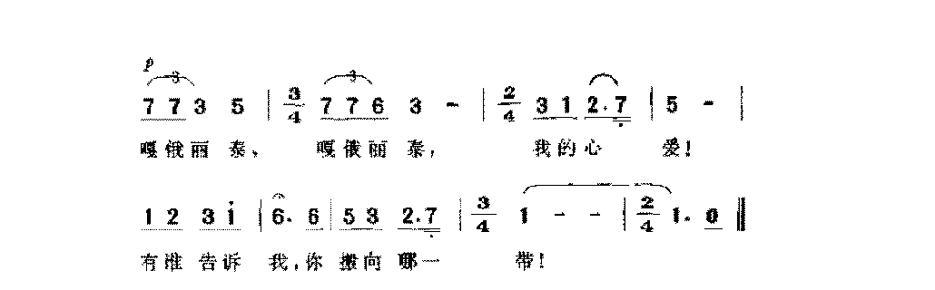 中国金曲《嘎俄丽泰》