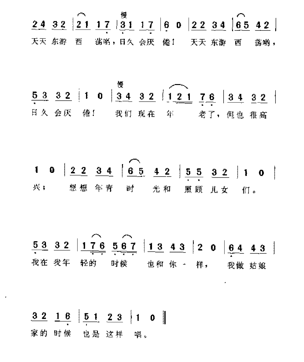 俄国歌曲《红衣裳》简谱