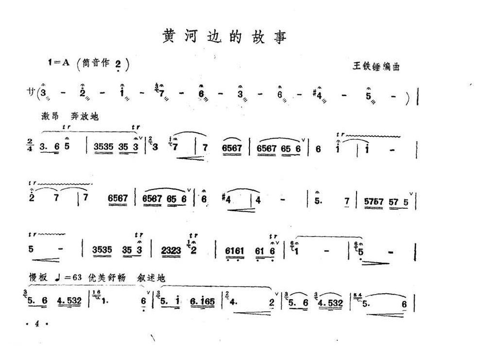 王铁锤笛子曲《黄河边的故事》王铁锤曲