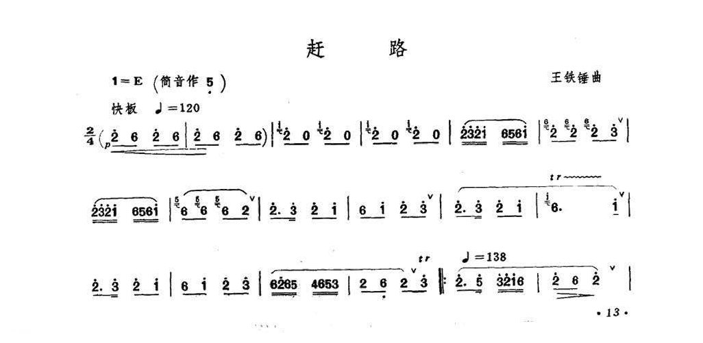 王铁锤笛子曲《赶路》王铁锤曲