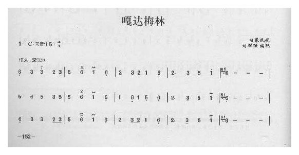 简单易学的竹笛独奏曲《嘎达梅林》内蒙民歌