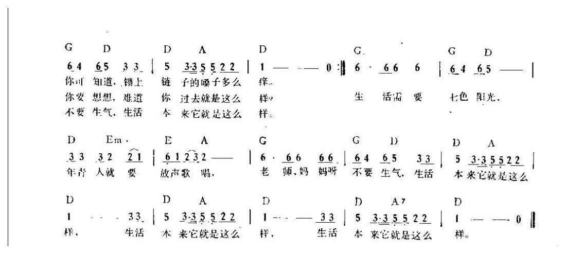 吉他弹唱金曲《我多想唱》简谱版