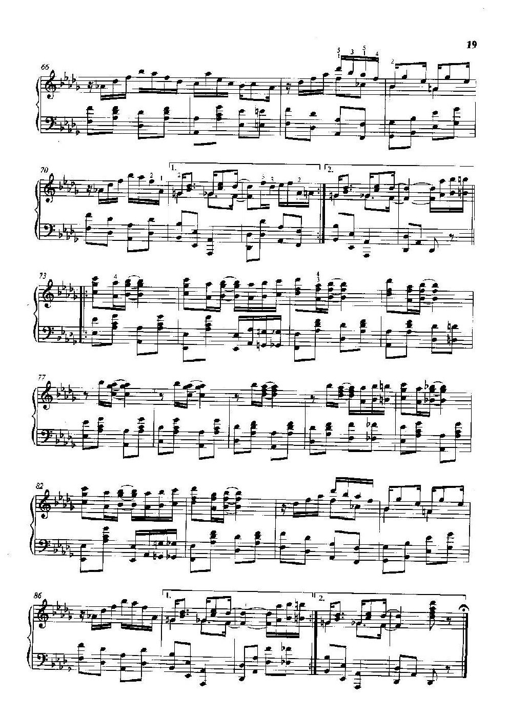 雷格泰姆钢琴乐谱《轻易取胜的人》雷格泰姆之王斯科特·乔普林