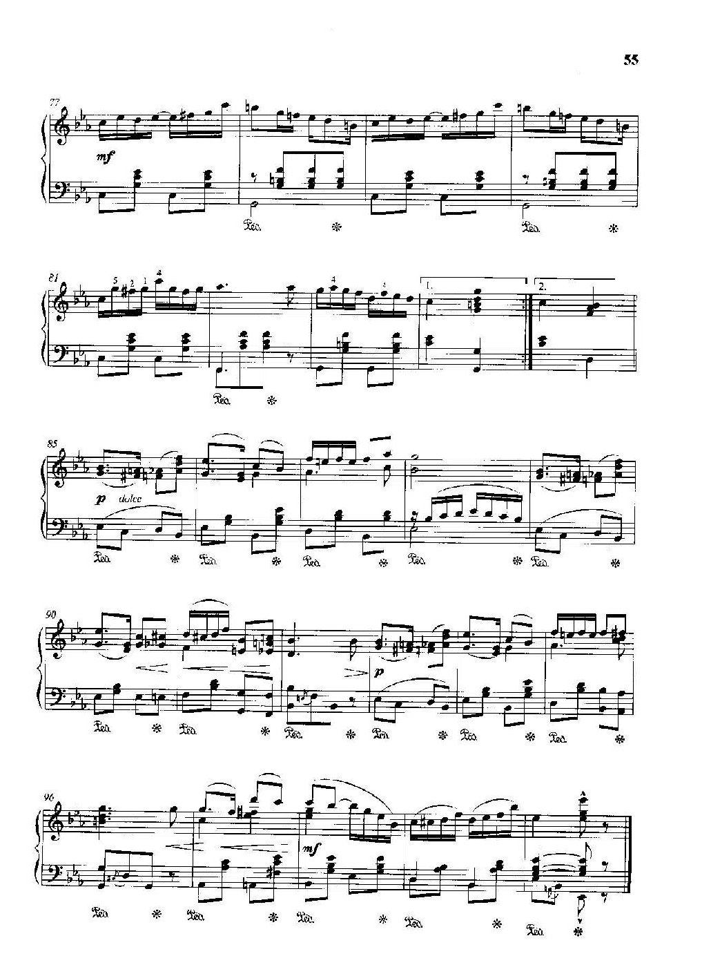 雷格泰姆钢琴乐谱《菊花》雷格泰姆之王斯科特·乔普林