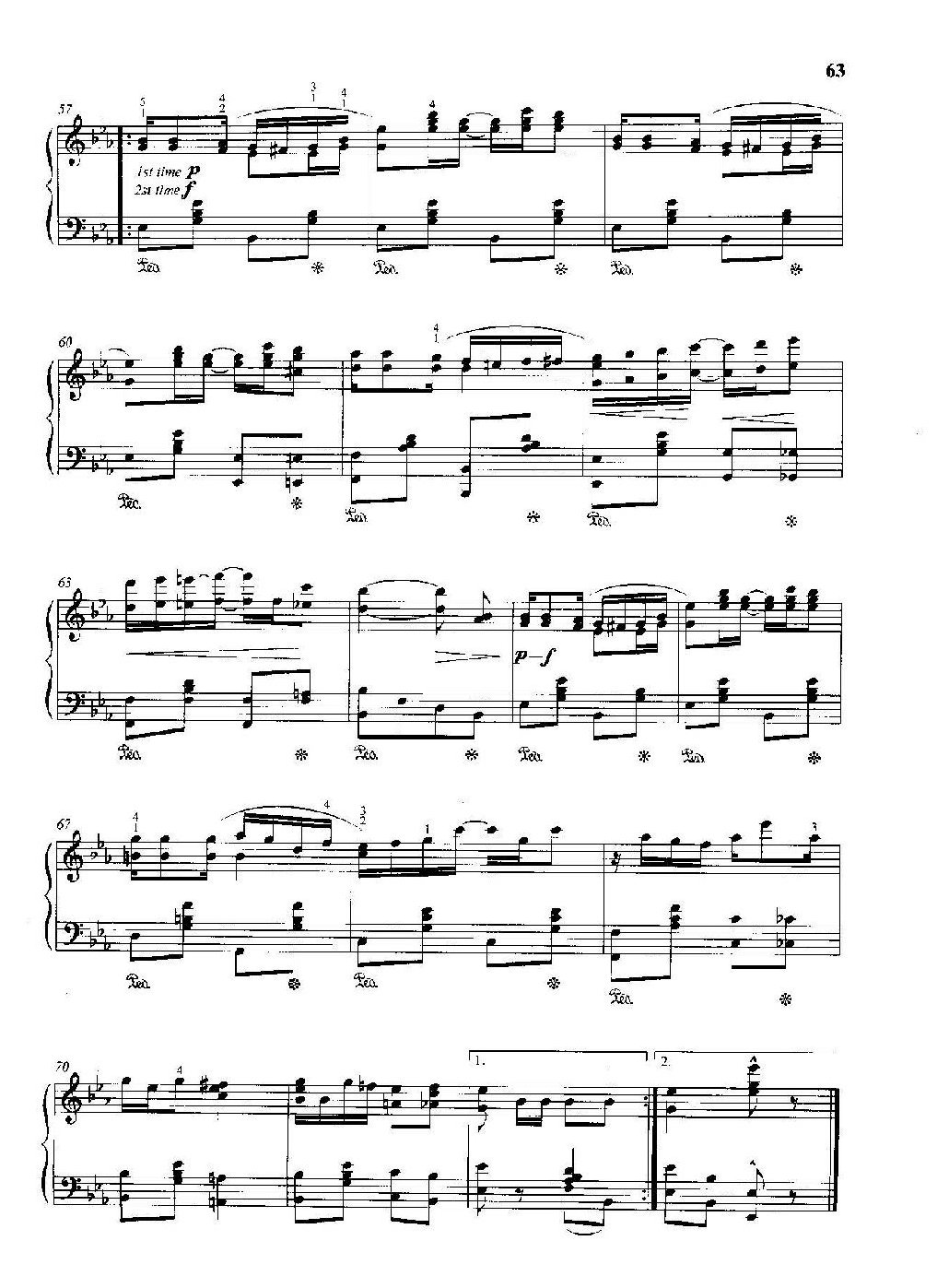 雷格泰姆钢琴乐谱《小瀑布》雷格泰姆之王斯科特·乔普林