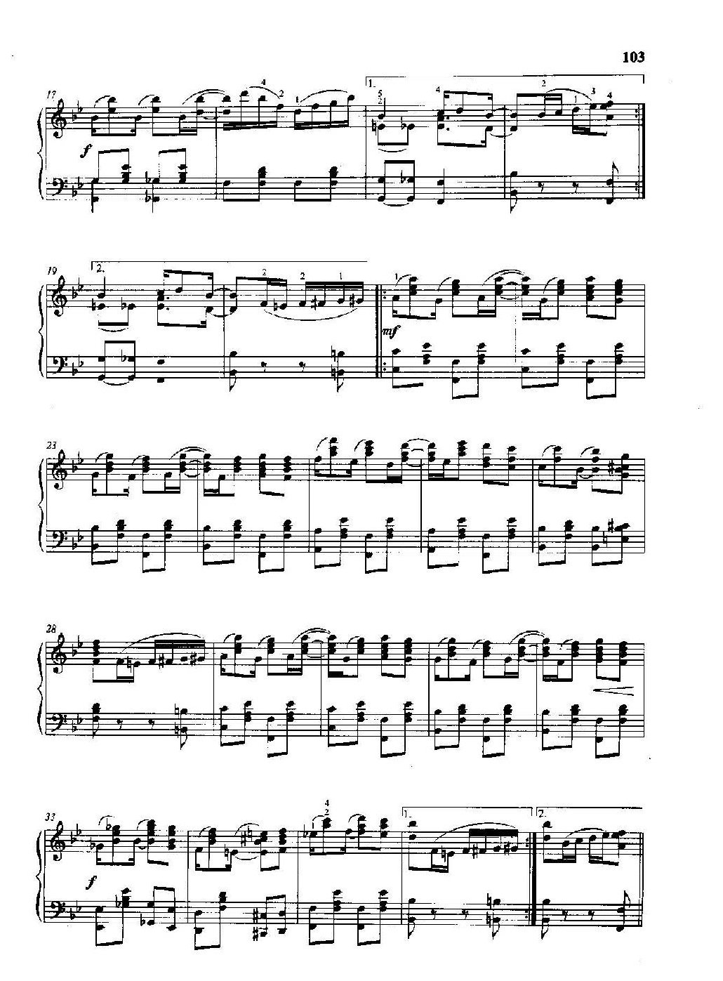 雷格泰姆钢琴乐谱《凤梨树雷格》雷格泰姆之王斯科特·乔普林