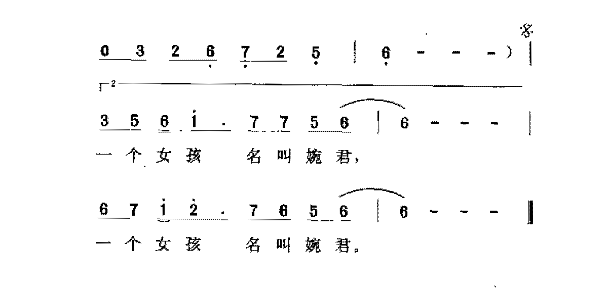 台湾/高胜美[婉君]歌谱简谱