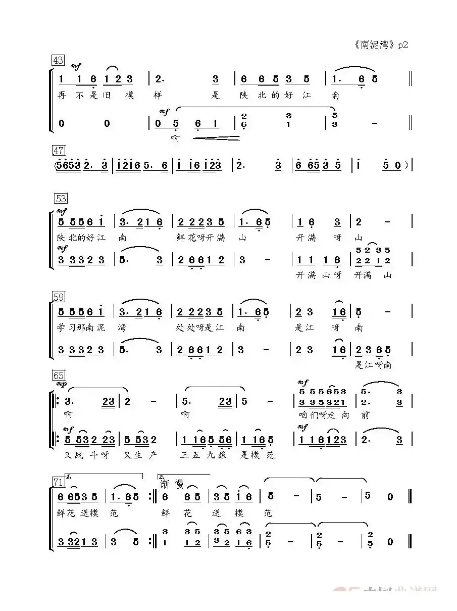 南泥湾（女声小合唱）