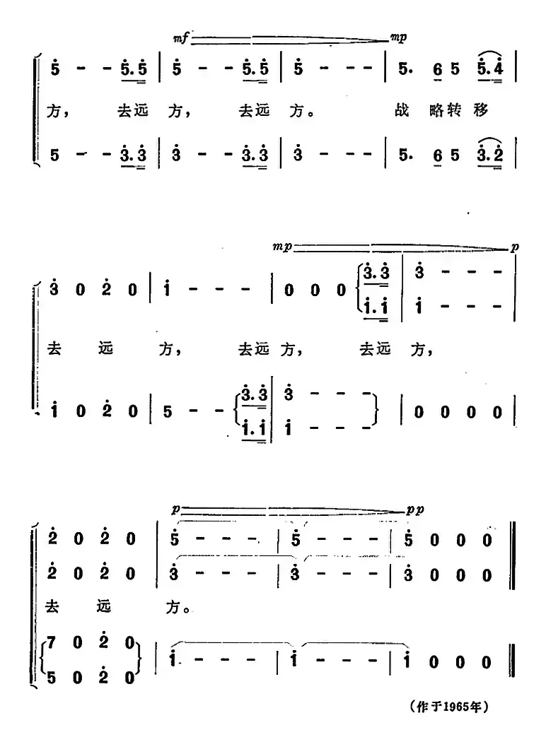 告别（表演大合唱《红军不怕远征难》选曲）