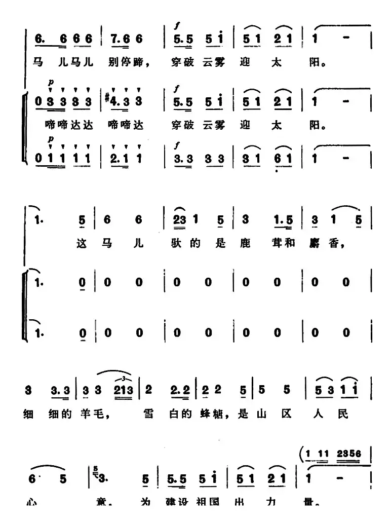 马儿哟，你快快跑