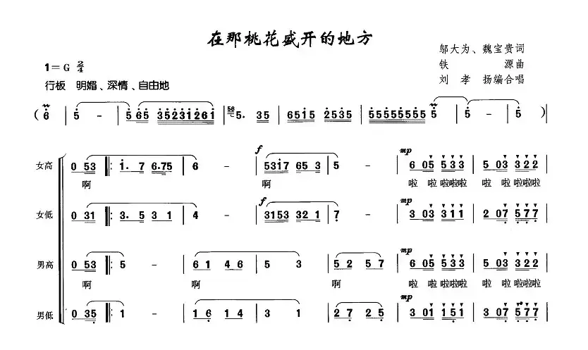 在那桃花盛开的地方