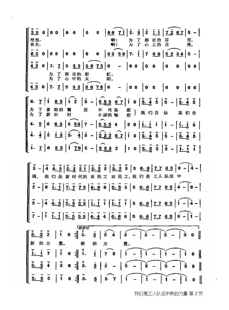 我们是工人队伍中新的力量