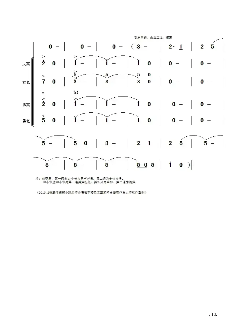 毛主席诗词交响组歌：减字木兰花·广昌路上