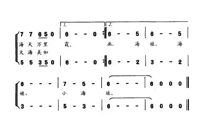 小浪花（赵洪才词 李希海曲）