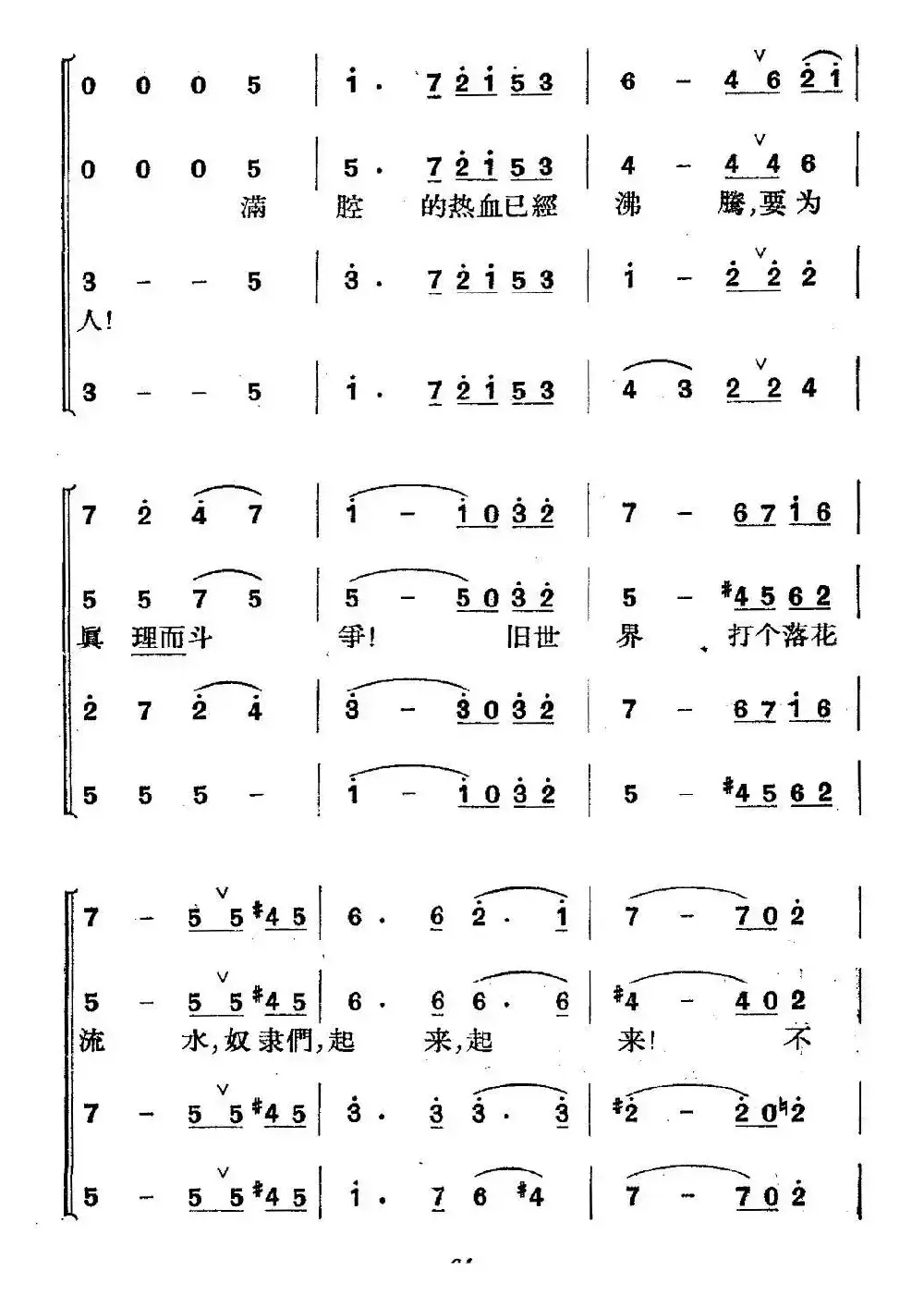 《革命历史歌曲表演唱》序曲