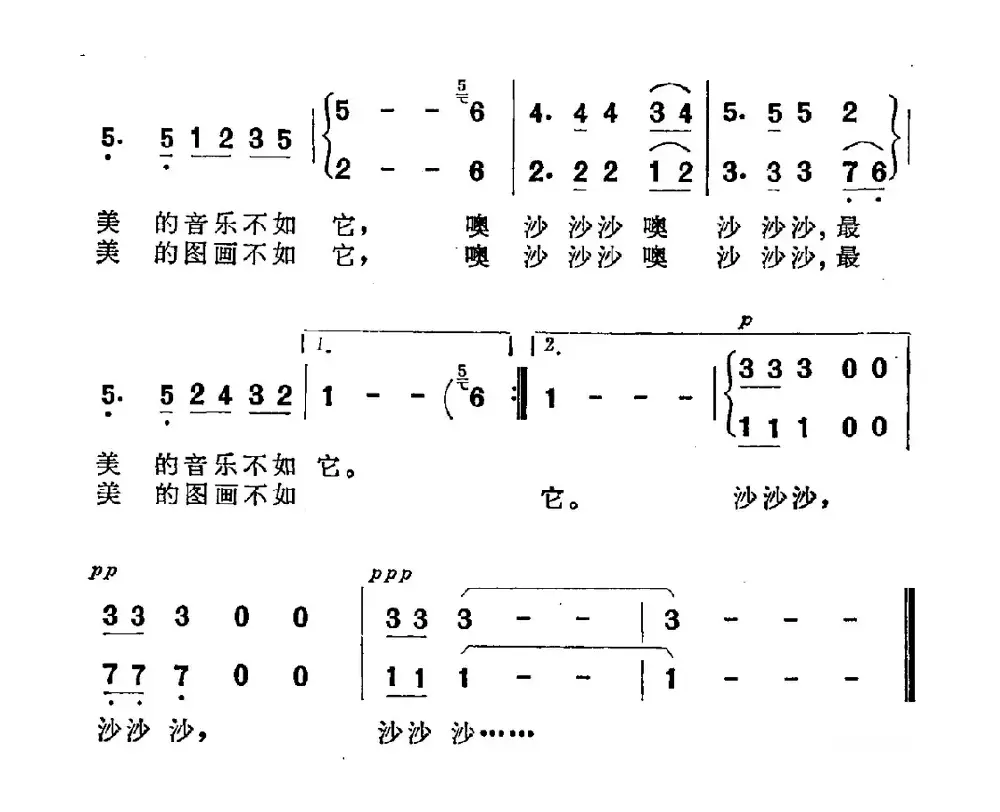 沙沙沙