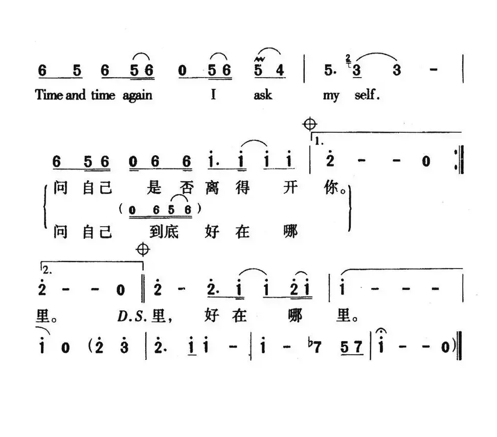 千万次地问（电视剧《北京人在纽约》片头歌）