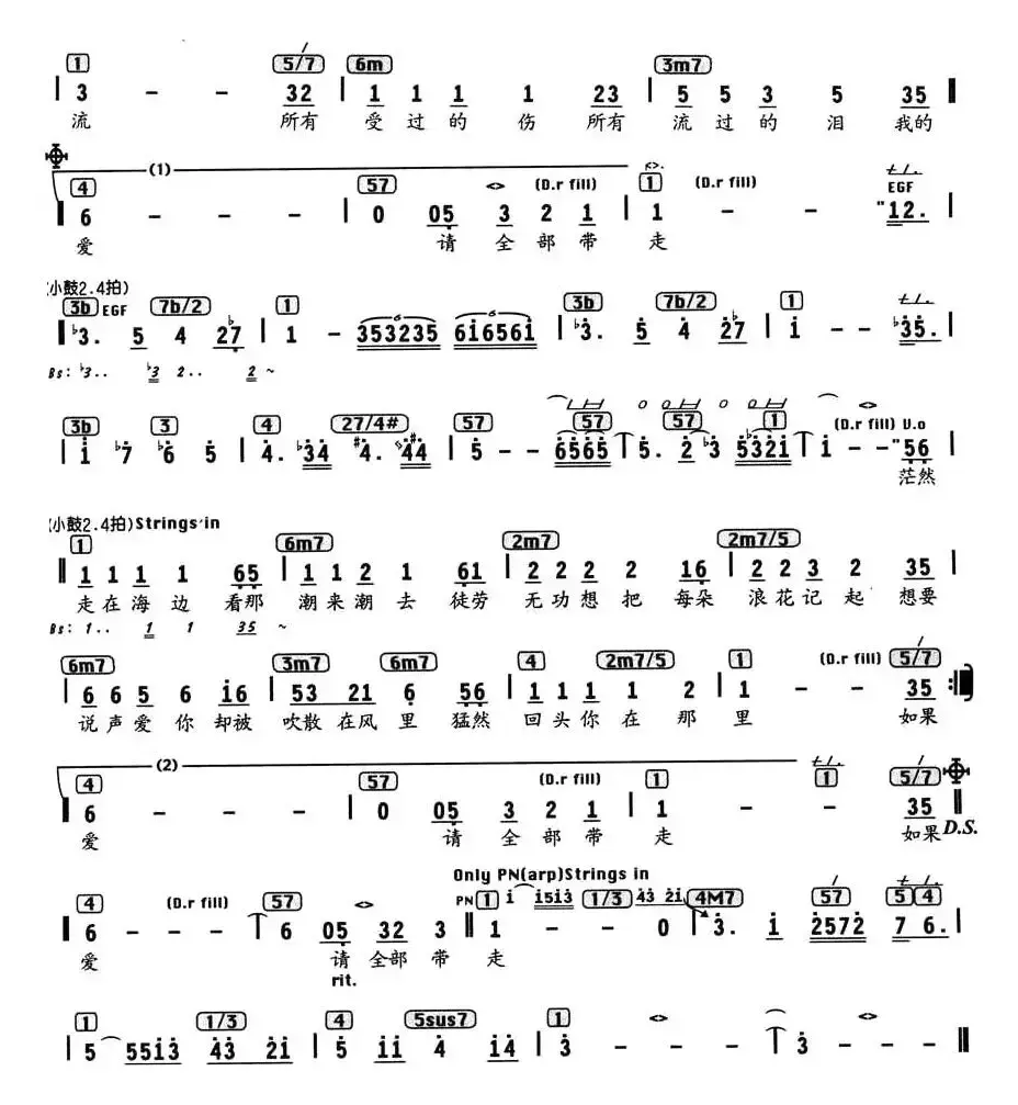 大海（陈大力词曲、编配乐谱）