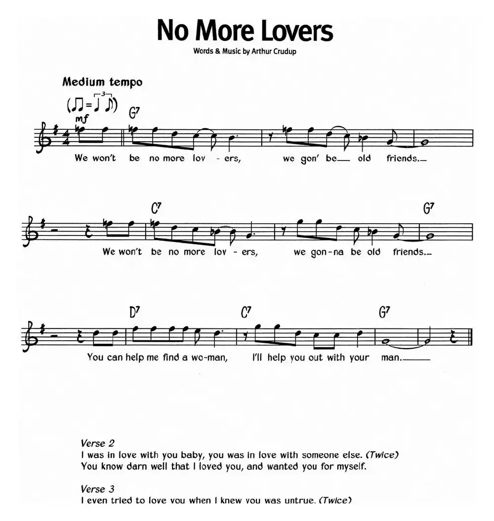 蓝调音乐：No More Lovers