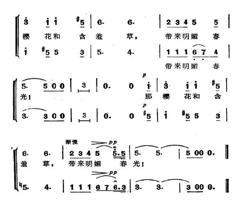 歌剧《蝴蝶夫人》选曲：花儿二重唱